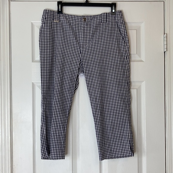 LRL Lauren Ralph Lauren black & white gingham pant - Picture 4 of 17